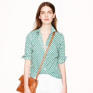 J. Crew Perfect Shirt in Honeypie Print